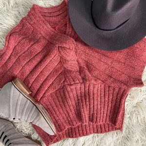 Stylish crop sweater